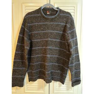 ROBERT BRUCE Mn L Vintage Striped Wool Multi-Color Sweater